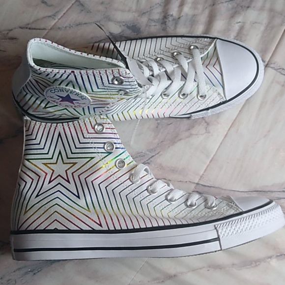 converse rainbow star